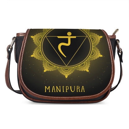 Manipura Chakra Symbol Print Saddle Bag