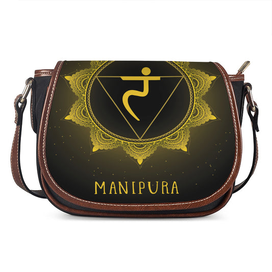 Manipura Chakra Symbol Print Saddle Bag