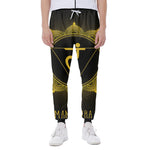 Manipura Chakra Symbol Print Scuba Joggers