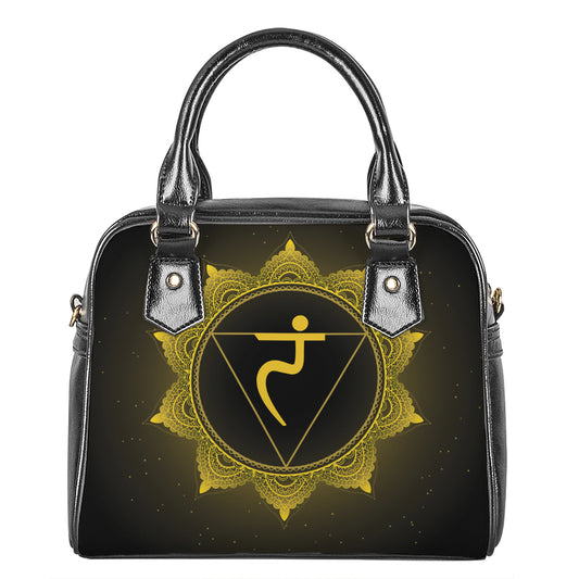 Manipura Chakra Symbol Print Shoulder Handbag