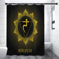 Manipura Chakra Symbol Print Shower Curtain