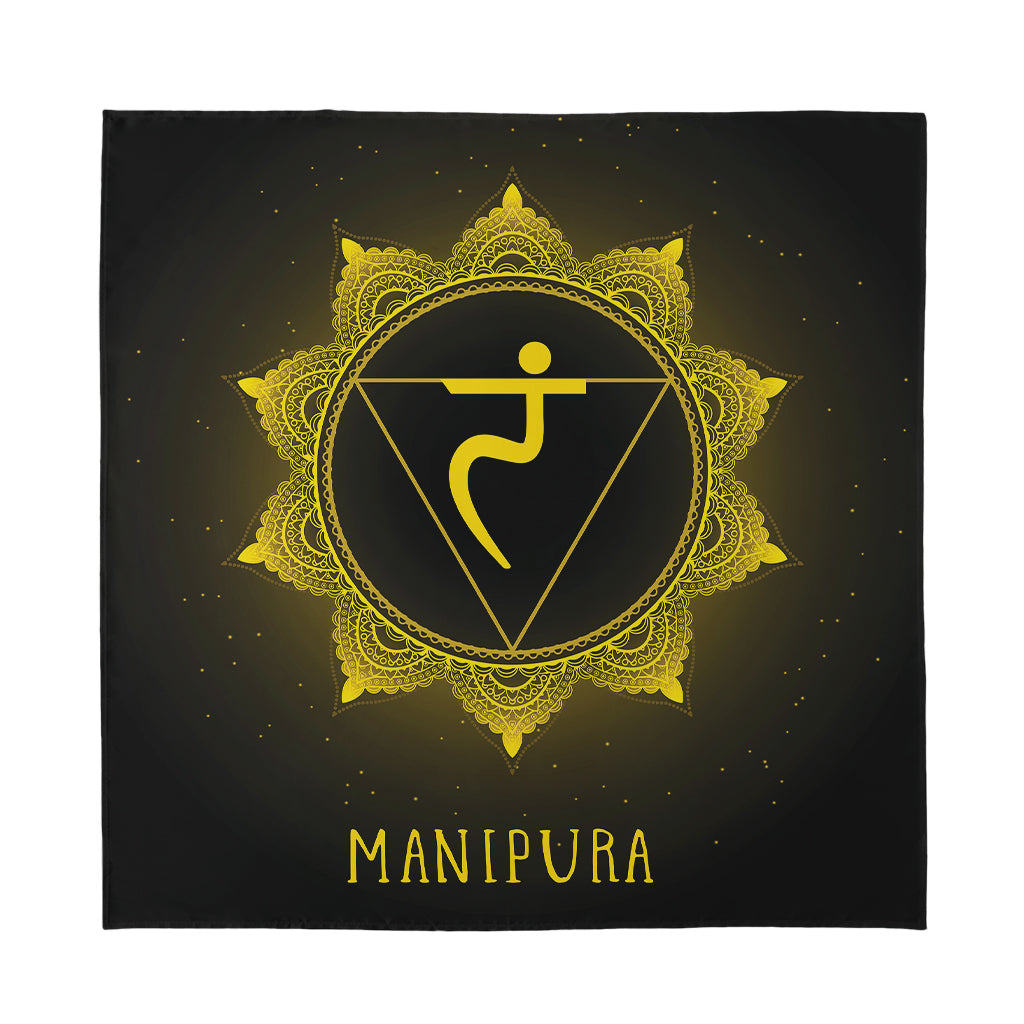 Manipura Chakra Symbol Print Silk Bandana