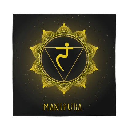 Manipura Chakra Symbol Print Silk Bandana