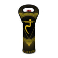 Manipura Chakra Symbol Print Single Neoprene Wine Tote