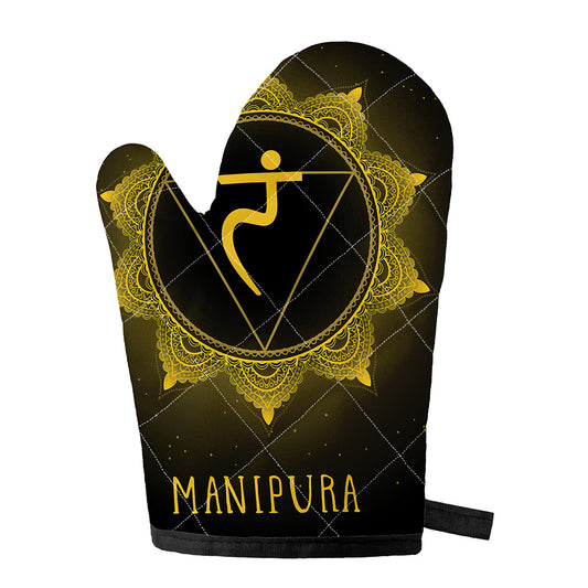 Manipura Chakra Symbol Print Single Oven Mitt