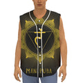 Manipura Chakra Symbol Print Sleeveless Baseball Jersey