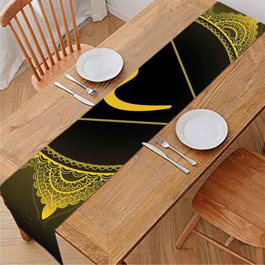 Manipura Chakra Symbol Print Table Runner