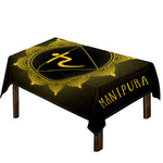 Manipura Chakra Symbol Print Tablecloth