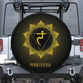 Manipura Chakra Symbol Print Tire Cover