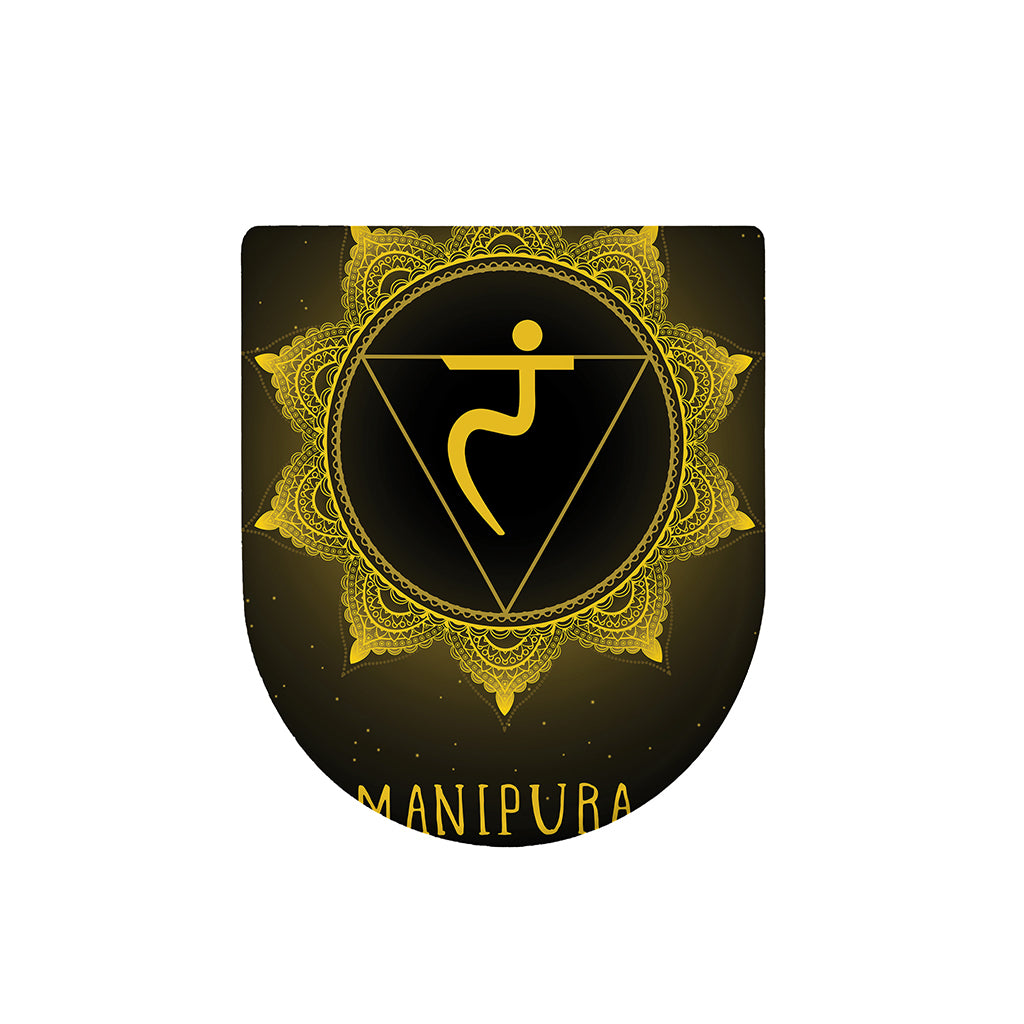 Manipura Chakra Symbol Print Toilet Lid Cover