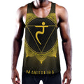 Manipura Chakra Symbol Print Men's Workout Tank Top