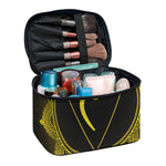 Manipura Chakra Symbol Print Travel Makeup Bag