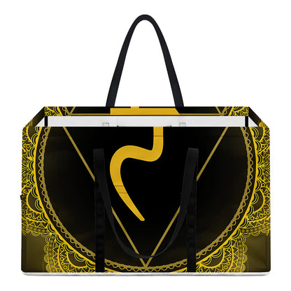 Manipura Chakra Symbol Print Utility Tote Bag