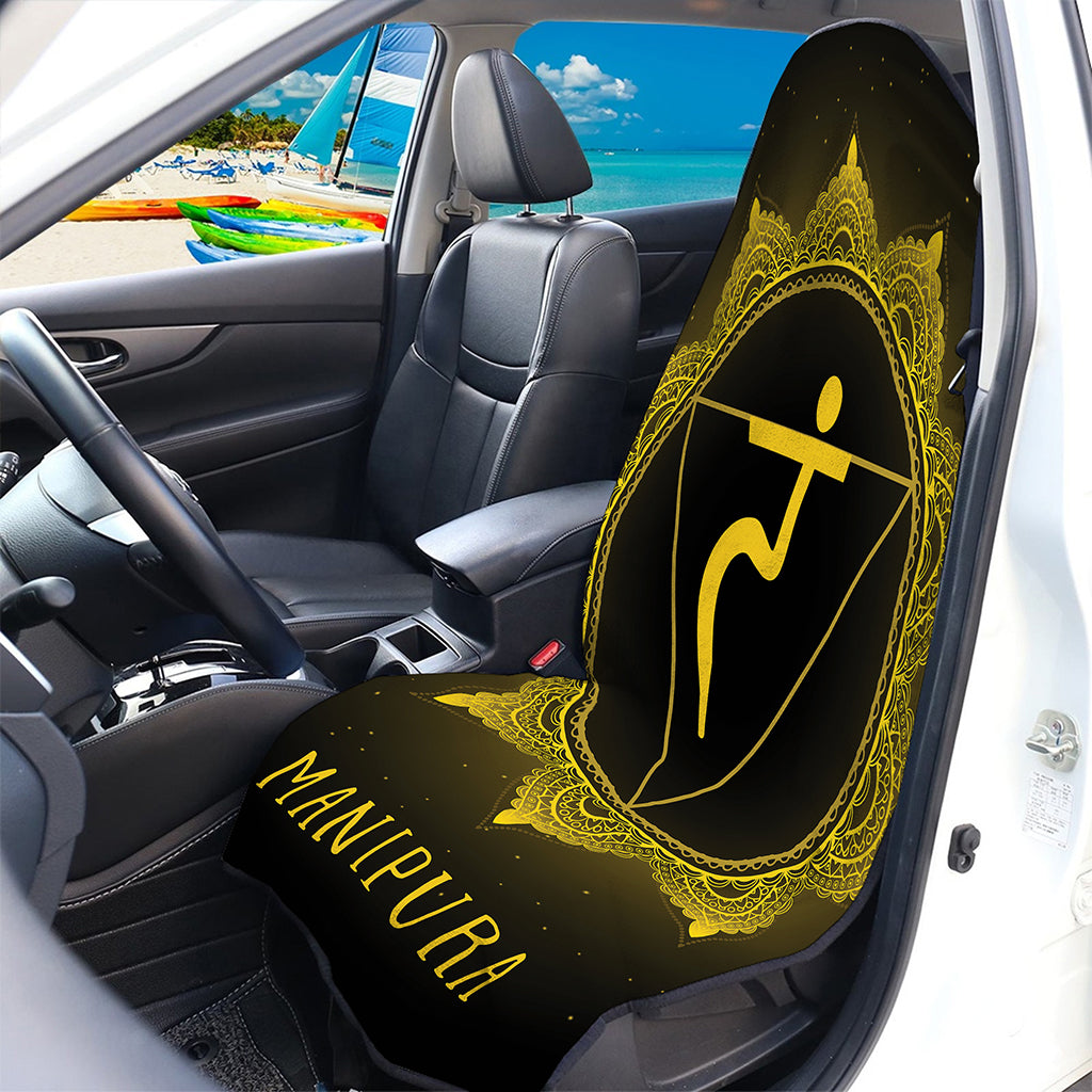 Manipura Chakra Symbol Print Waterproof Car Seat Cover