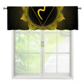 Manipura Chakra Symbol Print Window Valance