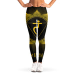 Manipura Chakra Symbol Print Women's Leggings