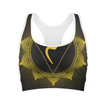 Manipura Chakra Symbol Print Women's Sports Bra