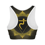 Manipura Chakra Symbol Print Women's Sports Bra