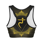 Manipura Chakra Symbol Print Women's Sports Bra