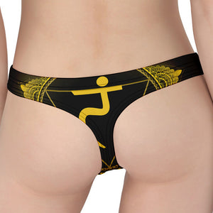 Manipura Chakra Symbol Print Women's Thong