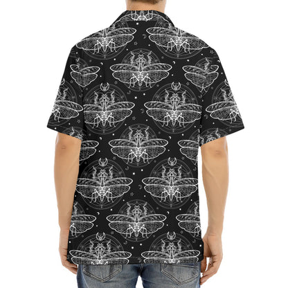 Mantis Spirit Animal Pattern Print Aloha Shirt