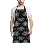 Mantis Spirit Animal Pattern Print Bib Apron With Pocket