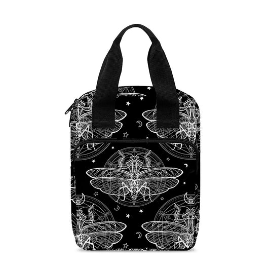 Mantis Spirit Animal Pattern Print Bible Tote Bag