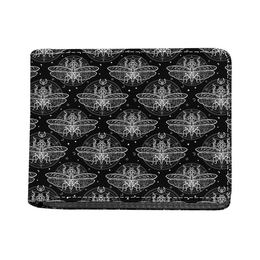 Mantis Spirit Animal Pattern Print Bifold Wallet