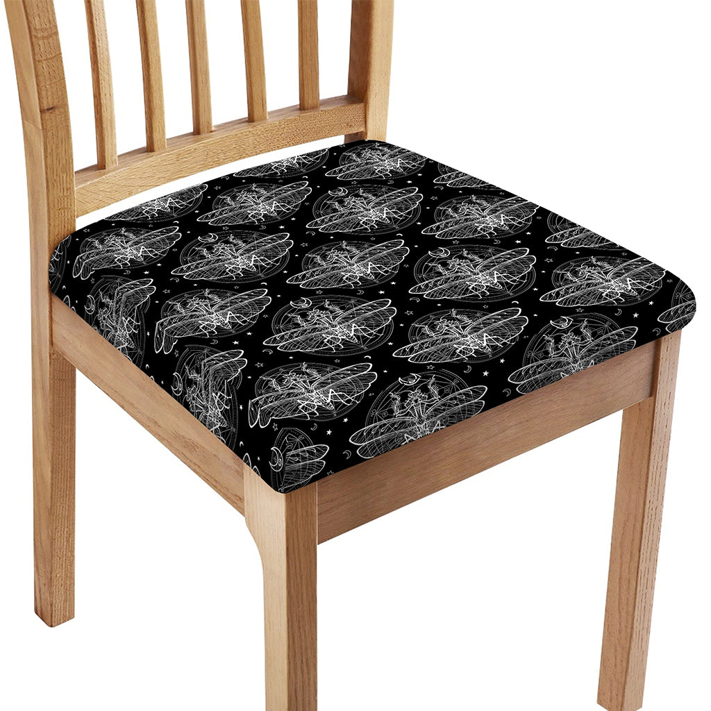 Mantis Spirit Animal Pattern Print Chair Cushion Cover