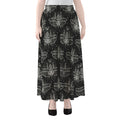 Mantis Spirit Animal Pattern Print Chiffon Maxi Skirt