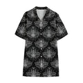 Mantis Spirit Animal Pattern Print Cotton Hawaiian Shirt