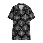 Mantis Spirit Animal Pattern Print Cotton Hawaiian Shirt