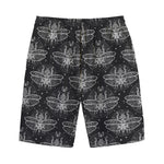 Mantis Spirit Animal Pattern Print Cotton Shorts