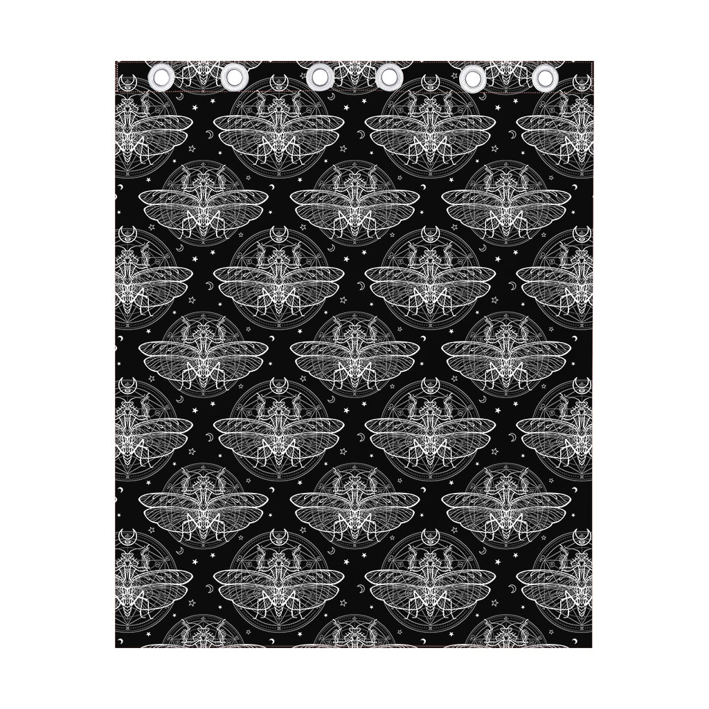 Mantis Spirit Animal Pattern Print Curtain