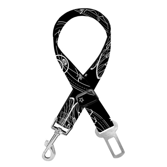 Mantis Spirit Animal Pattern Print Dog Seat Belt