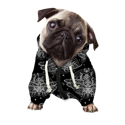 Mantis Spirit Animal Pattern Print Dog Zip Up Hoodie