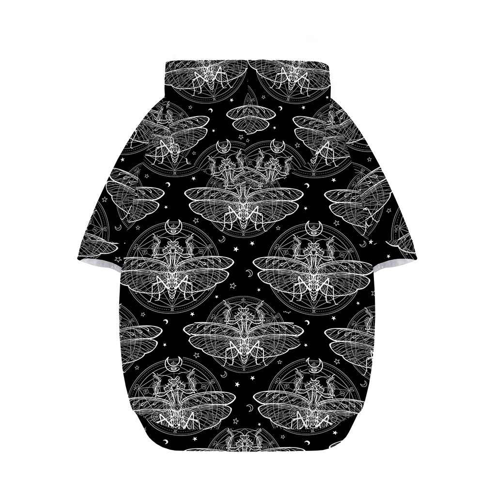 Mantis Spirit Animal Pattern Print Dog Zip Up Hoodie