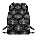 Mantis Spirit Animal Pattern Print Drawstring Backpack