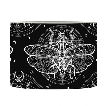 Mantis Spirit Animal Pattern Print Drum Lamp Shade