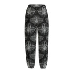 Mantis Spirit Animal Pattern Print Fleece Lined Knit Pants