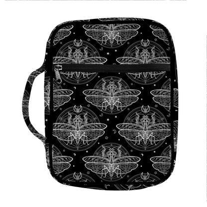 Mantis Spirit Animal Pattern Print Front Pocket Bible Bag