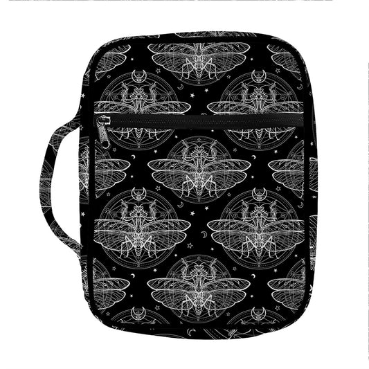 Mantis Spirit Animal Pattern Print Front Pocket Bible Bag