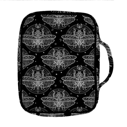 Mantis Spirit Animal Pattern Print Front Pocket Bible Bag