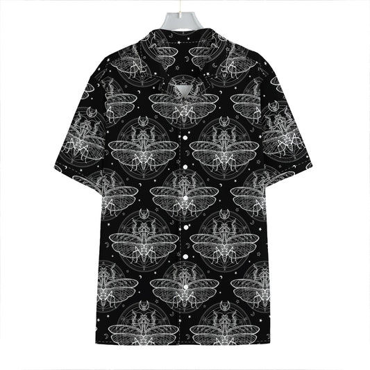 Mantis Spirit Animal Pattern Print Hawaiian Shirt