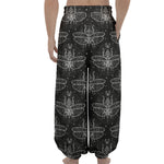 Mantis Spirit Animal Pattern Print Lantern Pants