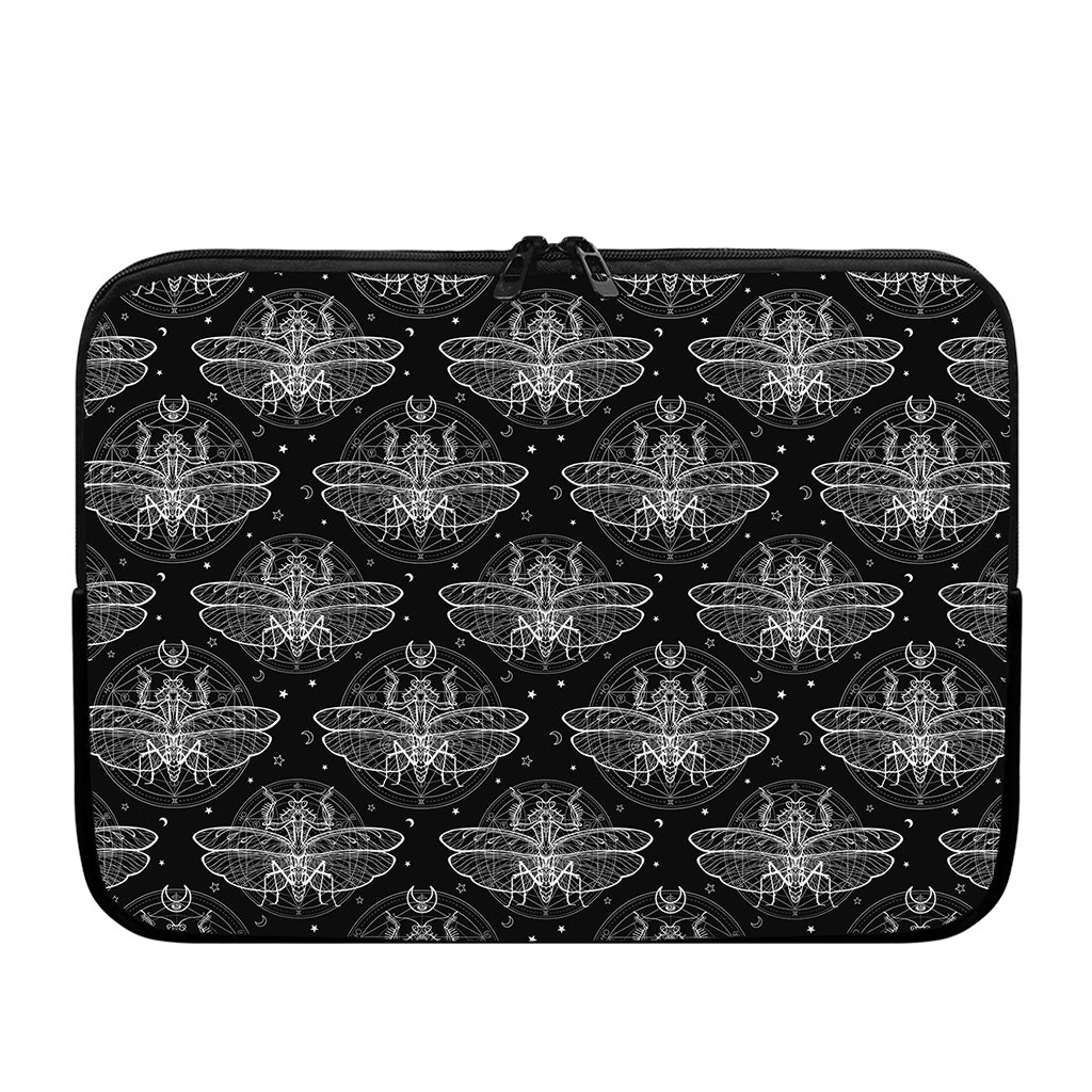Mantis Spirit Animal Pattern Print Laptop Sleeve