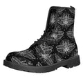 Mantis Spirit Animal Pattern Print Lace-Up Boots