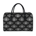 Mantis Spirit Animal Pattern Print Leather Duffel Bag