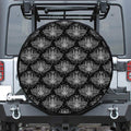 Mantis Spirit Animal Pattern Print Leather Spare Tire Cover