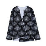 Mantis Spirit Animal Pattern Print Long Sleeve Short Coat